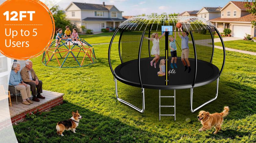 Trampoline replacement parts support